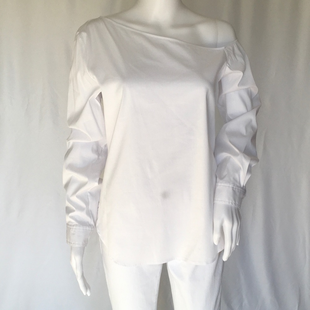 DYLAN GRAY WOMEN'S BLOUSE SIZE M WHITE COLOR
